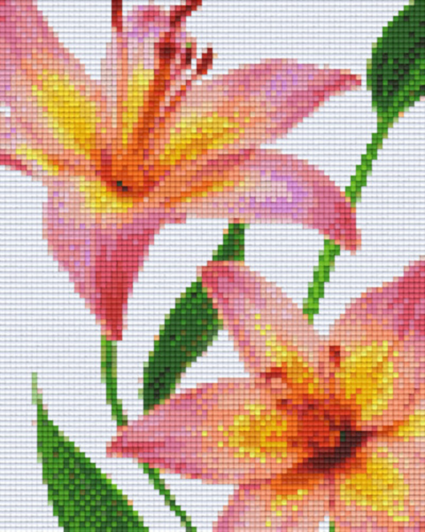 Ivy Pink Four [4] Baseplate PixelHobby Mini-mosaic Art Kit image 0
